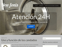 Tablet Screenshot of newfonts.net