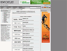 Tablet Screenshot of newfonts.ru